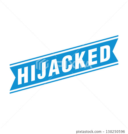 Hijacked Letter Rubber Stamp Vector Design Template Hijacked Letter Rubber Stamp Vector Design Template 138250596