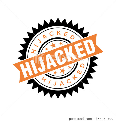 Hijacked Letter Rubber Stamp Vector Design Template Hijacked Letter Rubber Stamp Vector Design Template 138250599