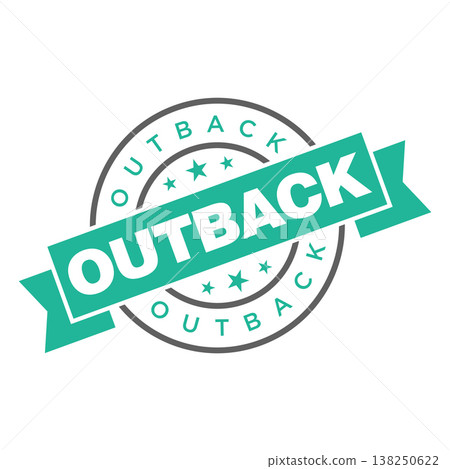 Outback Letter Rubber Stamp Vector Design Template Outback Letter Rubber Stamp Vector Design Template 138250622