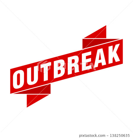 Outbreak Letter Rubber Stamp Vector Design Template Outbreak Letter Rubber Stamp Vector Design Template 138250635
