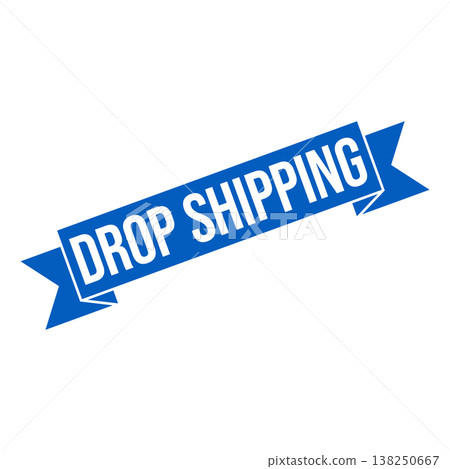 Drop Shipping Letter Rubber Stamp Vector Design Template 138250667