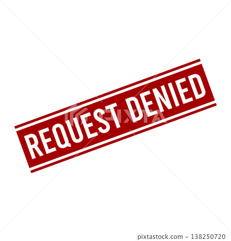 Request Denied Letter Rubber Stamp Vector Design Template Request Denied Letter Rubber Stamp Vector Design Template 138250720