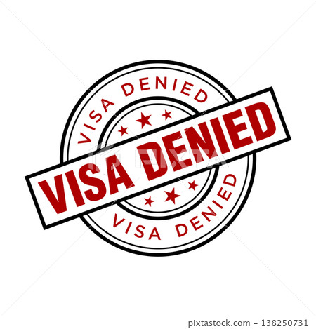Visa Denied Letter Rubber Stamp Vector Design Template Visa Denied Letter Rubber Stamp Vector Design Template 138250731