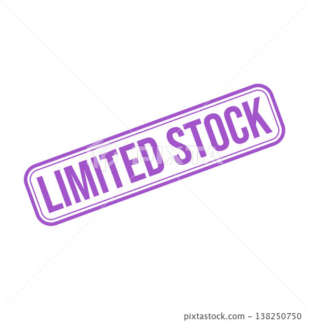 Limited Stock Letter Rubber Stamp Vector Design Template Limited Stock Letter Rubber Stamp Vector Design Template 138250750