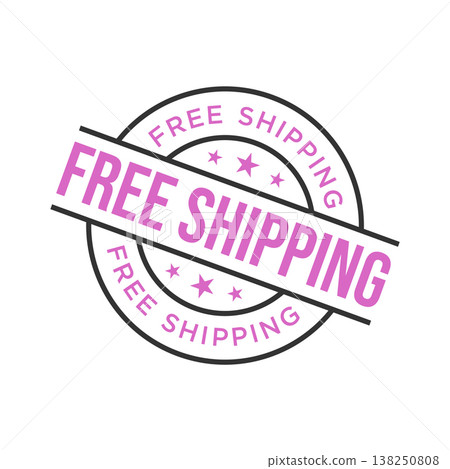 Free Shipping Letter Rubber Stamp Vector Design Template Free Shipping Letter Rubber Stamp Vector Design Template 138250808