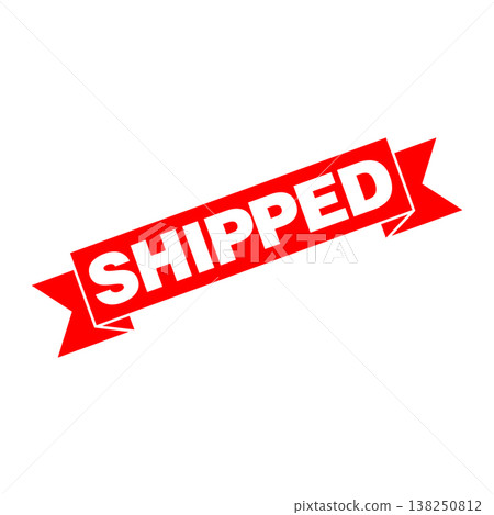 Shipped Letter Rubber Stamp Vector Design Template Shipped Letter Rubber Stamp Vector Design Template 138250812