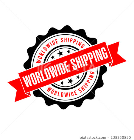 Worldwide Shipping Letter Rubber Stamp Vector Design Template Worldwide Shipping Letter Rubber Stamp Vector Design Template 138250830