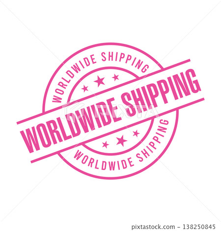 Worldwide Shipping Letter Rubber Stamp Vector Design Template Worldwide Shipping Letter Rubber Stamp Vector Design Template 138250845