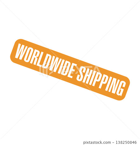 Worldwide Shipping Letter Rubber Stamp Vector Design Template 138250846
