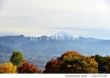 Autumn, Kofu Basin and Mount Fuji Autumn, Kofu Basin and Mount Fuji 138251545