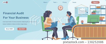 Financial Audit For Your Business web banner concept Financial Audit For Your Business web banner concept 138252086