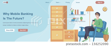 Why Mobile Banking Is The Future web banner concept 138252090