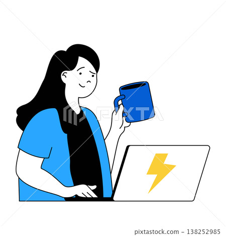 Science laboratory concept with cartoon people in flat design for web. Scientist making experiments and processing data at laptop. Vector illustration for social media banner, marketing material. Science laboratory concept with cartoon people in flat design for web. Scientist making experiments and processing data at laptop. Vector illustration for social media banner, marketing material. 138252985