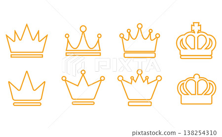 simple crown illustration 138254310