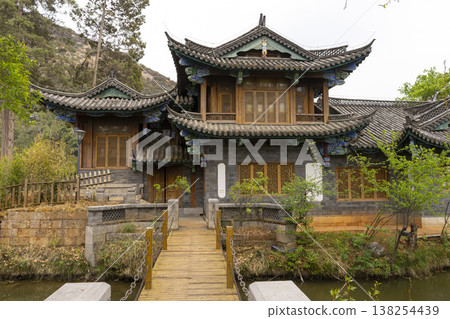 Lijiang, China - April 12, 2024 : : People enjoy weather at Black Dragon Pool Park in Dayan old town in Lijiang Old Town, China on April 12, 2024. Lijiang, China - April 12, 2024 : : People enjoy weather at Black Dragon Pool Park in Dayan old town in Lijiang Old Town, China on April 12, 2024. 138254439