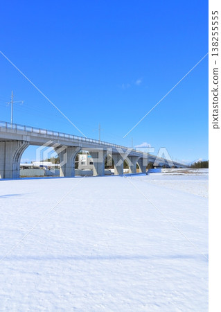 A winter scene on a clear winter day: Utsunomiya Light Rail, Tobiyama Castle Ruins Station A winter scene on a clear winter day: Utsunomiya Light Rail, Tobiyama Castle Ruins Station 138255555