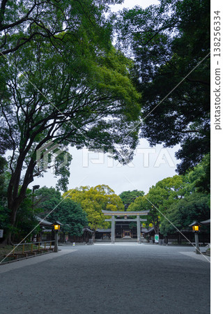 【豎圖】明治神宮第三鳥居 【豎圖】明治神宮第三鳥居 138256334