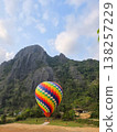 one hot air balloon 138257229