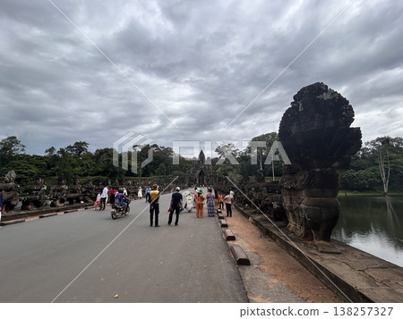 Scenery of the Angkor Wat ruins in Cambodia Scenery of the Angkor Wat ruins in Cambodia 138257327