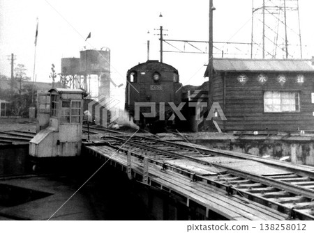 C11 type locomotive waiting at the locomotive depot 138258012