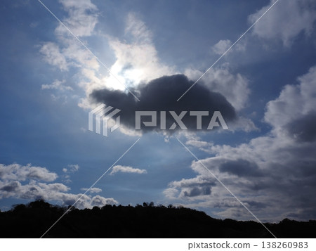 陽光透過雲層的縫隙照進來 陽光透過雲層的縫隙照進來 138260983