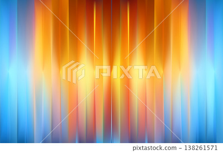 Ice fire bg. Red and blue ribbed glass background. 138261571