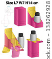 Display Box with Bottle Insert Support Dieline Template 138262928