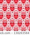 Adorable bear pattern. Repeating kawaii style pattern with soft pastel colors and adorable bears 138263564