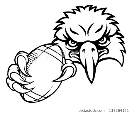 Eagle Hawk American Football Bald Eagles Mascot 138264131