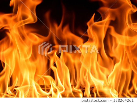 Fiery flame texture Fiery flame texture 138264261