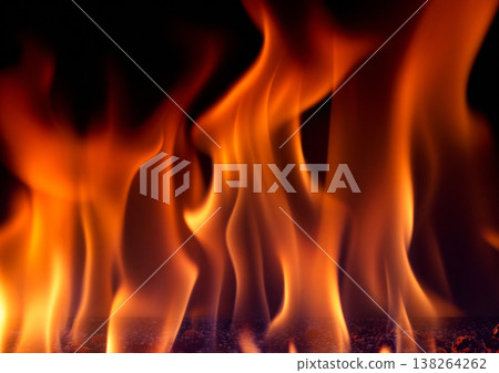 火熱的火焰紋理 138264262