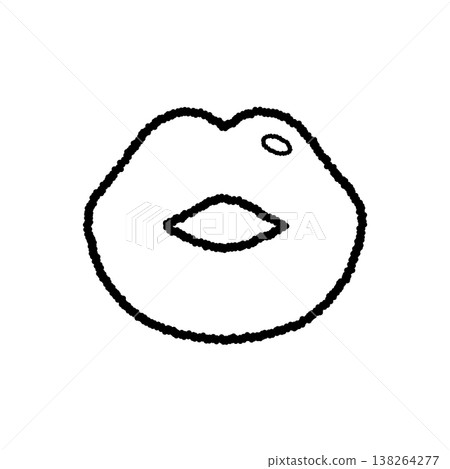 手繪風格的線條藝術插畫,描繪了迷人的女性嘴唇。豐滿、光澤的嘴唇,如同身體的一部分。 手繪風格的線條藝術插畫,描繪了迷人的女性嘴唇。豐滿、光澤的嘴唇,如同身體的一部分。 138264277