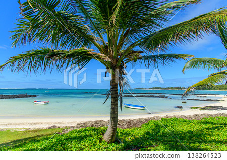 Beautiful beach scenery in Mauritius Beautiful beach scenery in Mauritius 138264523