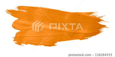 orange watercolor background. Artistic hand paint. Isolated on transparent background. orange watercolor background. Artistic hand paint. Isolated on transparent background. 138264555