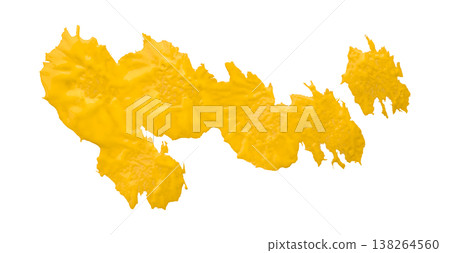 yellow watercolor background. Artistic hand paint. Isolated on transparent background. yellow watercolor background. Artistic hand paint. Isolated on transparent background. 138264560