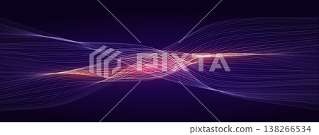 AI Wave Data Flow Digital Transformation Neural Firing Ray. Abstract Bio Technology Background with Glowing Waving Lines. Neon Digital Light Backdrop. Vector Illustration AI Wave Data Flow Digital Transformation Neural Firing Ray. Abstract Bio Technology Background with Glowing Waving Lines. Neon Digital Light Backdrop. Vector Illustration 138266534