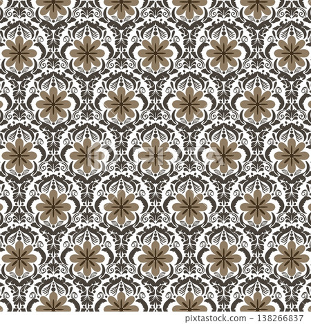 African tribal fabric pattern is designed in rich yellow and brown tones, drawing inspiration from traditional African fabric symbols of the past. The historic fabric are thoughtfully fabric into a be 138266837