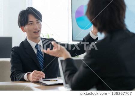 Young businessmen having a meeting in the office Young businessmen having a meeting in the office 138267707