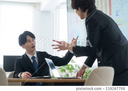 Young businessmen having a meeting in the office Young businessmen having a meeting in the office 138267708
