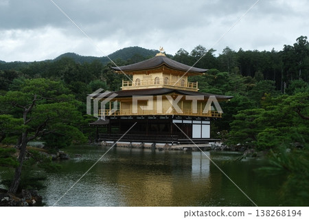 Golden Pavilion Kyoto Japan Serene Reflection 138268194
