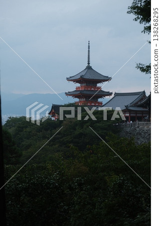 Ancient Pagoda Amidst Lush Green Foliage Ancient Pagoda Amidst Lush Green Foliage 138268295