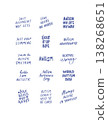 Autism Awareness Day hand drawn quotes 138268651