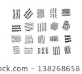 Hand drawn abstract black texture elements 138268658