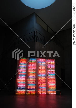 Abstract Architectural Light Installation Modern Design Abstract Architectural Light Installation Modern Design 138268690