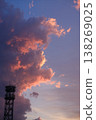 Radiant Sunset With Communications Tower Above 138269025