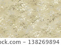 Japanese-style leaf pattern texture, calming beige background material. 138269894