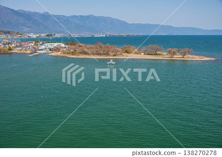 Lake Biwa scenery, view from Biwa Lake Bridge, Katata, Otsu City, Shiga Prefecture. Lake Biwa scenery, view from Biwa Lake Bridge, Katata, Otsu City, Shiga Prefecture. 138270278