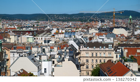 view across northern Vienna 138270342