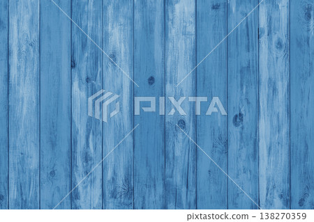 Blue colored painted wooden board with vertical planks texture, rustic wall surface, background Blue colored painted wooden board with vertical planks texture, rustic wall surface, background 138270359
