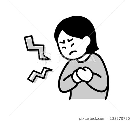 圖解：一名女性胸痛 138270750